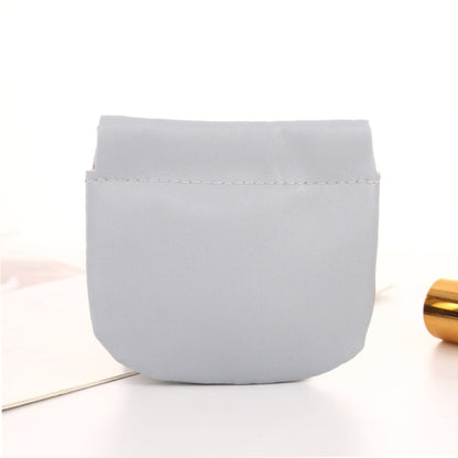3PCS ลิปสติกแบบพกพา PU Case Mini Coin Cases Headphones Bag, Yellow, Pink, Light Blue, Light Grey, Black