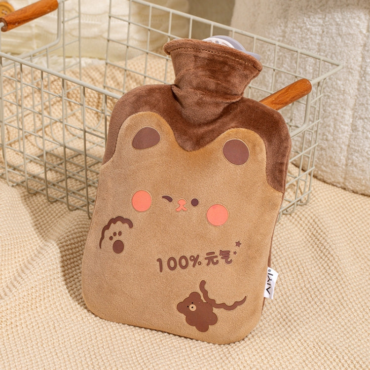ZS103 กระเป๋าใส่น้ำร้อนลายการ์ตูน Plush ป้องกันการระเบิดขวดน้ำร้อนกันรั่ว Spec:, Pink Lucky Rabbit, Beige Lucky Rabbit, Brown Bear, Khaki Bear, Purple Duck, Pink Rabbit, Deep Blue Duck, Ink Green Duck, Intervened Pink, Intervened White, Intervened Coff...