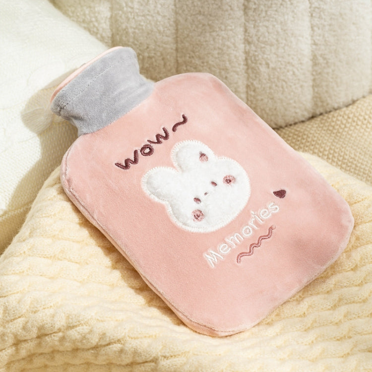 ZS103 กระเป๋าใส่น้ำร้อนลายการ์ตูน Plush ป้องกันการระเบิดขวดน้ำร้อนกันรั่ว Spec:, Pink Lucky Rabbit, Beige Lucky Rabbit, Brown Bear, Khaki Bear, Purple Duck, Pink Rabbit, Deep Blue Duck, Ink Green Duck, Intervened Pink, Intervened White, Intervened Coff...