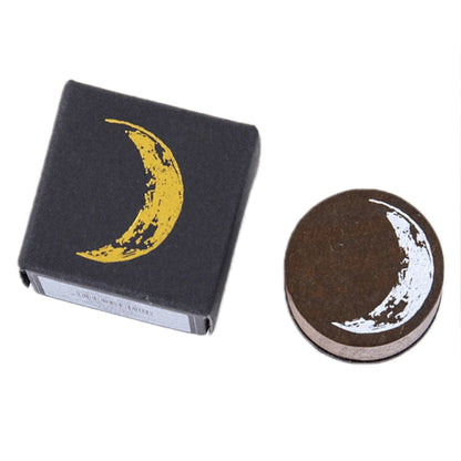 5 PCS Moon Phase Series Handbook ตกแต่งแสตมป์ไม้ DIY