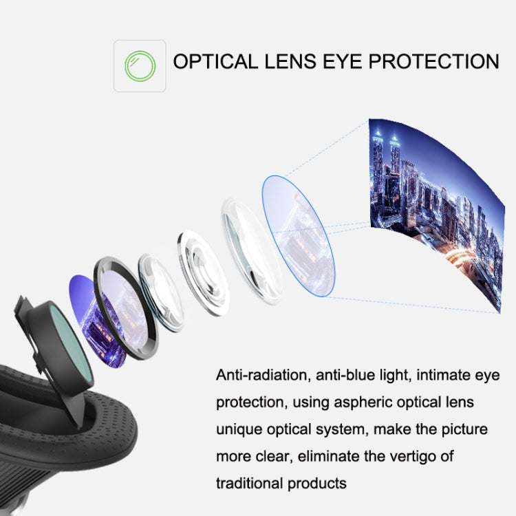 VR SHINECON G10 Headwear แว่นตา 3D Virtual VR, G10 Black