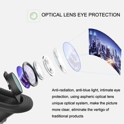 VR SHINECON G10 Headwear แว่นตา 3D Virtual VR, G10 Black