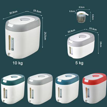 ถังเก็บข้าวกันความชื้นกันฝุ่นในครัว, Red 10kg, Red 5kg, Gray 10kg, Gray 5kg, Blue 10kg, Blue 5kg, Green 10kg, Green 5kg