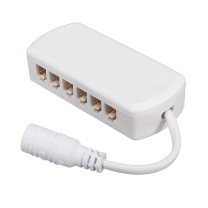 6 พอร์ต 2510 Hub Splitter กล่องรวมสัญญาณ Distributer Connectors Cabinet Light Adapter, 6 Ports  Without DC Header, 6 Ports With DC Head