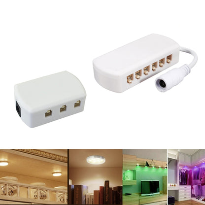 6 พอร์ต 2510 Hub Splitter กล่องรวมสัญญาณ Distributer Connectors Cabinet Light Adapter, 6 Ports  Without DC Header, 6 Ports With DC Head