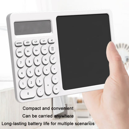 กระดานเขียนด้วยลายมือ LCD เครื่องคิดเลขสำนักงานพร้อมขาตั้ง, White
