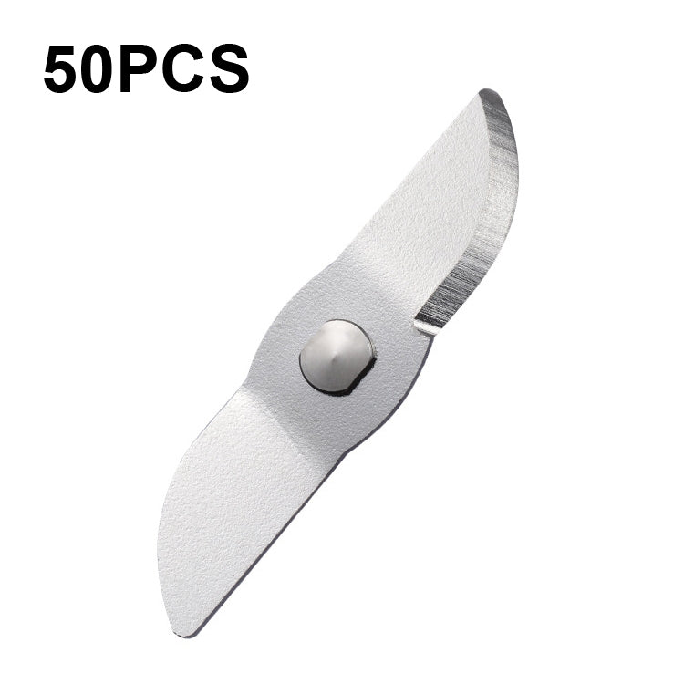 50 PCS CA-M239 เครื่องคั้นน้ำผลไม้แบบพกพาใบมีดครึ่งวงกลมตรง 304 มีดกวนสแตนเลส, Semi-Circle Straight