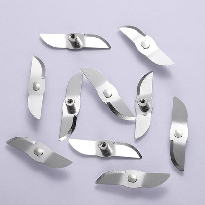 50 PCS CA-M239 เครื่องคั้นน้ำผลไม้แบบพกพาใบมีดครึ่งวงกลมตรง 304 มีดกวนสแตนเลส, Semi-Circle Straight