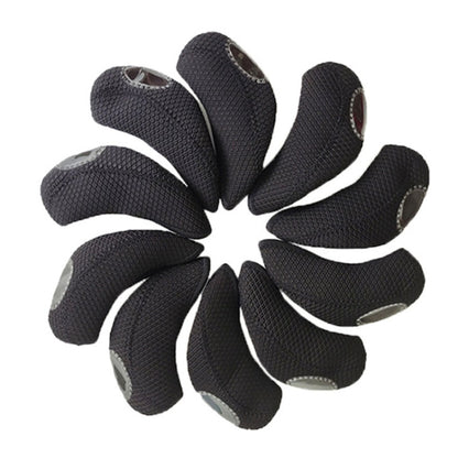10 ชิ้น/เซ็ต 15X7 Neoprene หมวกกอล์ฟคลับกันน้ำและทนต่อการสึกหรอ, 10PCS 15X7 Black, 10PCS 15X7 Camouflage