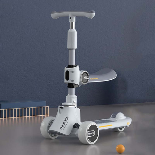 MIJIAQI 01 3 In 1 สกู๊ตเตอร์เด็กพับได้อเนกประสงค์พร้อมดนตรีและไฟ ข้อมูลจำเพาะ:, White Seat, Gray Seat, Pink Seat, Blue Seat, White, Gray, Pink, Blue