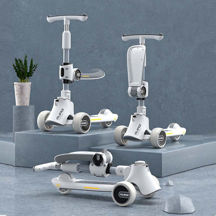 MIJIAQI 01 3 In 1 สกู๊ตเตอร์เด็กพับได้อเนกประสงค์พร้อมดนตรีและไฟ ข้อมูลจำเพาะ:, White Seat, Gray Seat, Pink Seat, Blue Seat, White, Gray, Pink, Blue