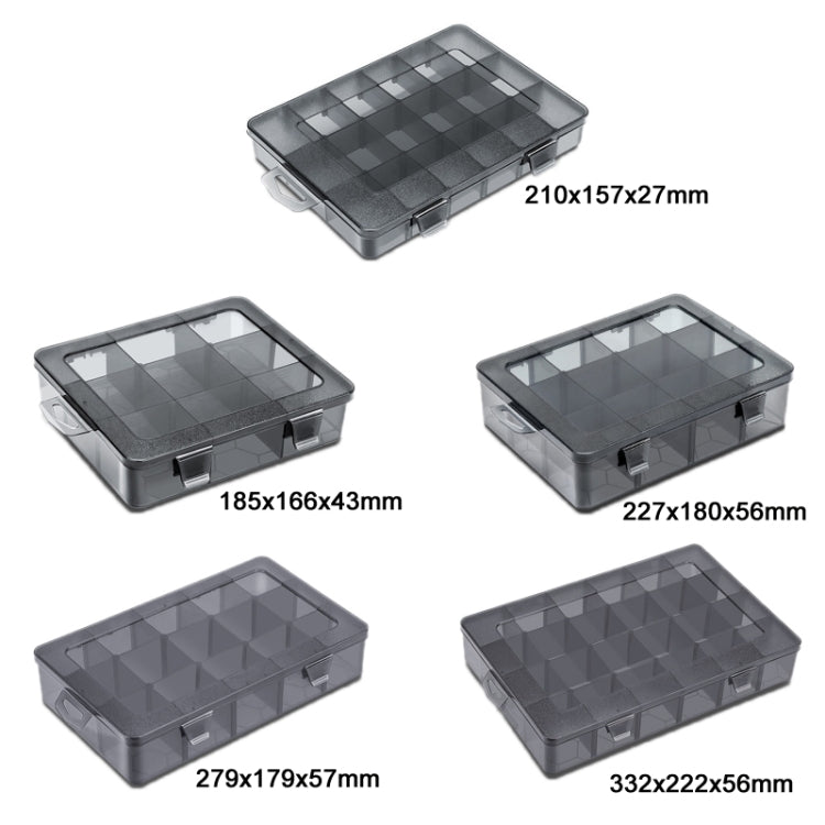 ที่เก็บชิ้นส่วนอิเล็กทรอนิกส์แบบหลายช่อง ข้อมูลจำเพาะ:, 18 Grid, 9 Grid, 12 Grid, 24 Grid