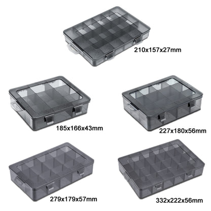 ที่เก็บชิ้นส่วนอิเล็กทรอนิกส์แบบหลายช่อง ข้อมูลจำเพาะ:, 18 Grid, 9 Grid, 12 Grid, 24 Grid