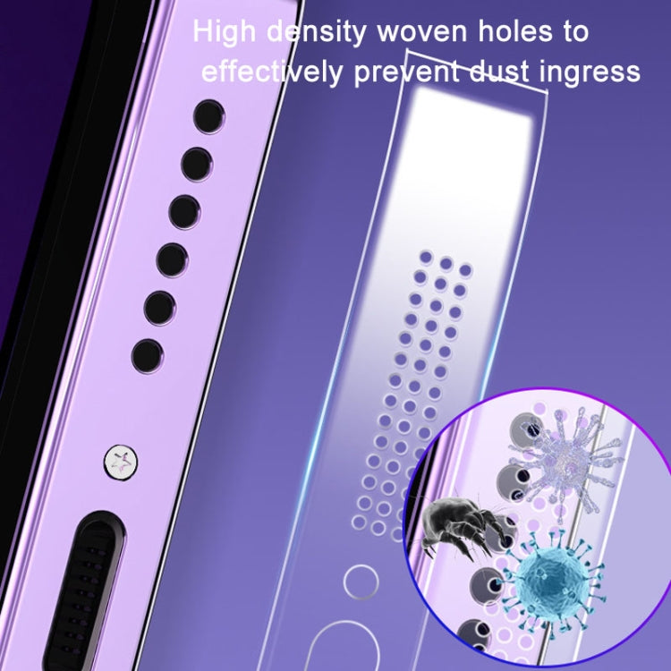 5 ชุด Soft Hydrogel Film Speaker Dust Net สำหรับ iPhone 14 iPhone 13 iPhone 12 Series ข้อมูลจำเพาะ:, 2pcs/set, 2pcs/set With Dust Plugs