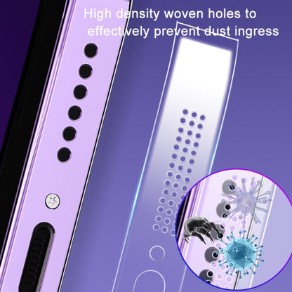 5 ชุด Soft Hydrogel Film Speaker Dust Net สำหรับ iPhone 14 iPhone 13 iPhone 12 Series ข้อมูลจำเพาะ:, 2pcs/set, 2pcs/set With Dust Plugs
