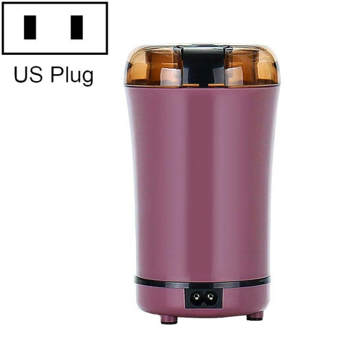 M150A เครื่องบดเมล็ดกาแฟไฟฟ้าขนาดเล็กแบบสเตนเลสสตีล, Spec:, US Plug (Purple), US Plug (Black), US Plug (White), EU Plug (White), EU Plug (Purple), UK Plug (White), UK Plug (Black), UK Plug (Purple)
