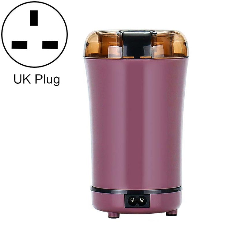 M150A เครื่องบดเมล็ดกาแฟไฟฟ้าขนาดเล็กแบบสเตนเลสสตีล, Spec:, US Plug (Purple), US Plug (Black), US Plug (White), EU Plug (White), EU Plug (Purple), UK Plug (White), UK Plug (Black), UK Plug (Purple)
