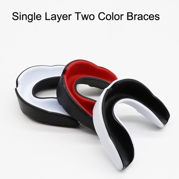 W003 2pcs Sanda Training Basketball Boxing Sports Mouth Guard EVA Braces, สไตล์:, Adult (White Green), Adult (White Red), Adult (Pink White), Adult (White Blue), Children (Black White), Children (Pink White), Children (Blue White), Adult (Black White) ...