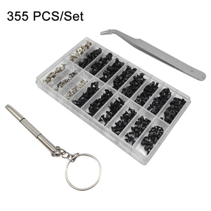 M2/M3/M2.5 ชุดสกรูอเนกประสงค์สำหรับแล็ปท็อป, 355 PCS/Set+Tweeter+Screwdriver