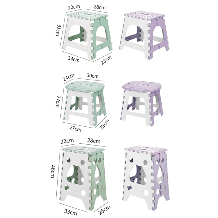 สะดวกพับบ้านสตูลแบบพกพาหนากลางแจ้ง, Green Small, Green Medium, Green Large, Violet Small, Violet Medium, Violet Large