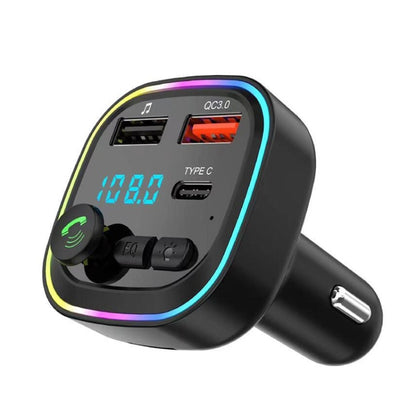 เครื่องเล่น MP3 Bluetooth แฮนด์ฟรีในรถยนต์เครื่องส่งสัญญาณ FM ในรถยนต์, P3-PD Fast Charging, P4-QC3.0