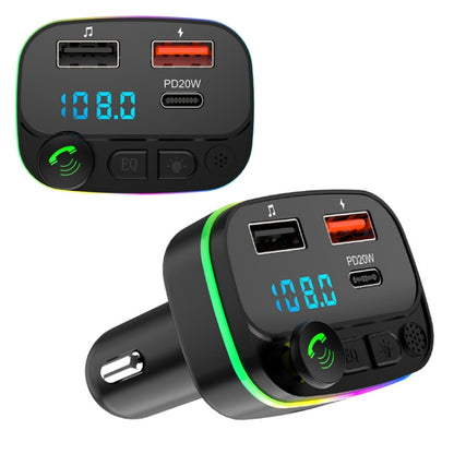 เครื่องเล่น MP3 Bluetooth แฮนด์ฟรีในรถยนต์เครื่องส่งสัญญาณ FM ในรถยนต์, P3-PD Fast Charging, P4-QC3.0