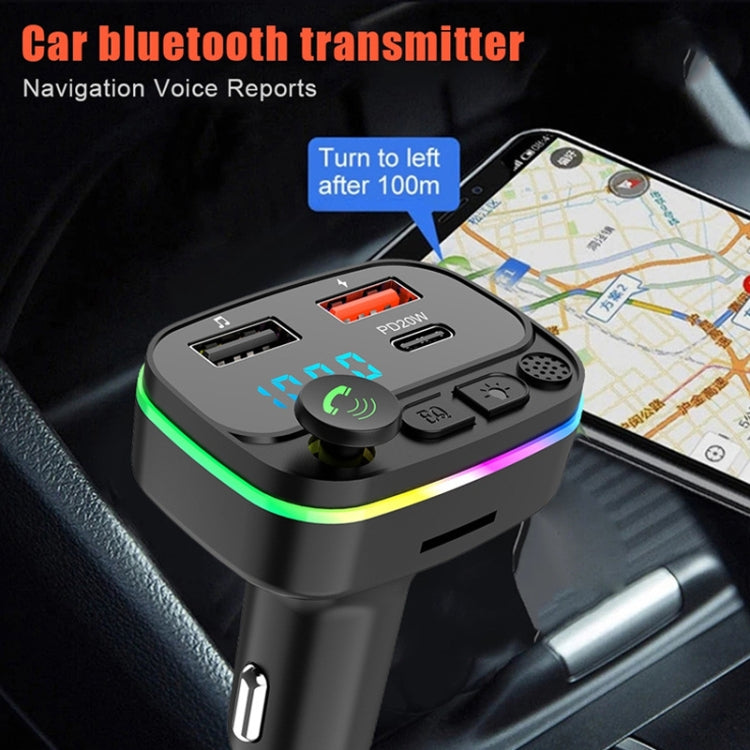 เครื่องเล่น MP3 Bluetooth แฮนด์ฟรีในรถยนต์เครื่องส่งสัญญาณ FM ในรถยนต์, P3-PD Fast Charging, P4-QC3.0