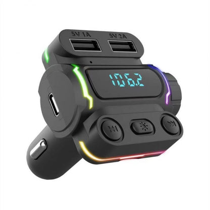 P7 PD20W QC3.0 เครื่องส่งสัญญาณ FM เครื่องเล่น MP3 ในรถยนต์แบบชาร์จเร็วคู่, P7