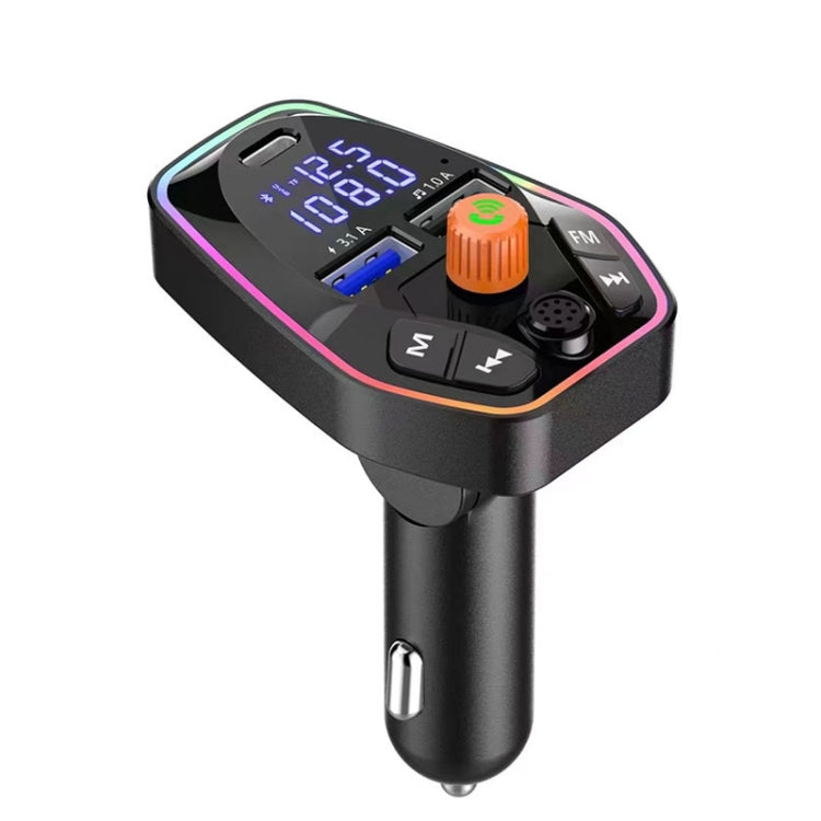 รถบลูทูธ MP3 พร้อมพอร์ต TYPE-C PD ชาร์จเครื่องส่งสัญญาณ FM, Q9, Q10