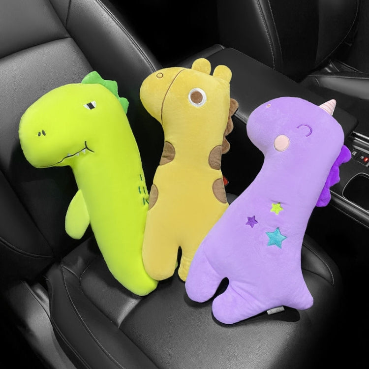 หมอนรองเข็มขัดนิรภัยรถยนต์ ผ้าคลุมไหล่ เข็มขัดนิรภัยลายการ์ตูน, Yellow, Purple, Green