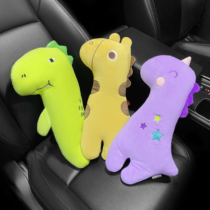 หมอนรองเข็มขัดนิรภัยรถยนต์ ผ้าคลุมไหล่ เข็มขัดนิรภัยลายการ์ตูน, Yellow, Purple, Green