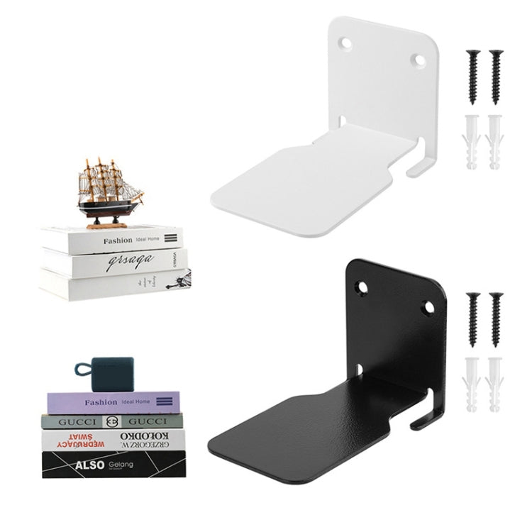 โครงยึดผนังชั้นวางหนังสือแขวนผนังสแตนเลสที่ซ่อนอยู่, Stainless Steel Shelf White