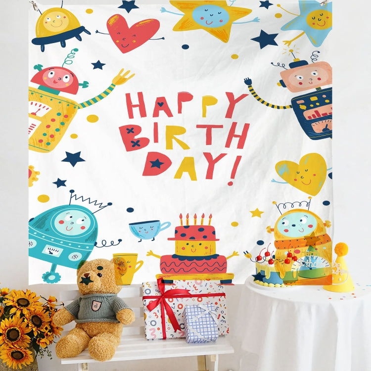 เค้าโครงวันเกิดผ้าแขวนผนังภาพเด็ก, 150x180cm Velvet, 150x200cm Velvet