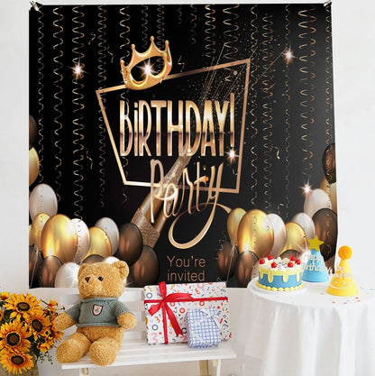 เค้าโครงวันเกิดผ้าแขวนผนังภาพเด็ก, 150x180cm Velvet, 150x200cm Velvet
