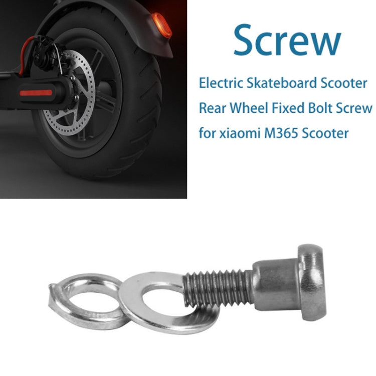 5 ชิ้นสำหรับ Xiaomi Mijia M365/PRO สกรูยึดล้อหลังสกู๊ตเตอร์, Rear Wheel Screws