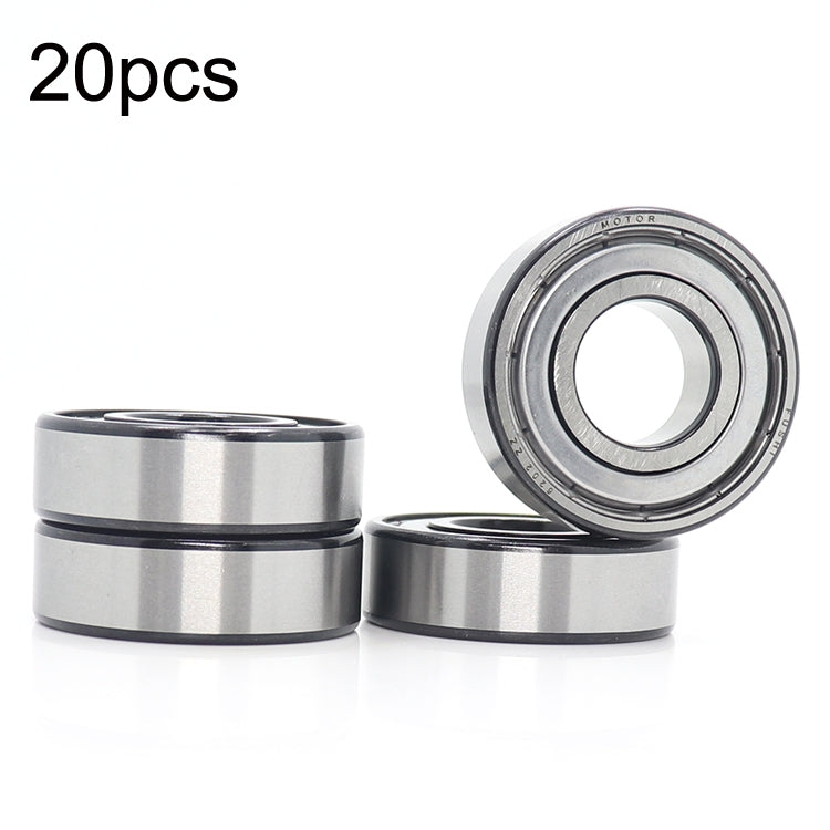 20pcs 15x35x11mm ตลับลูกปืนแบบร่องลึกมอเตอร์รถแบริ่งพิเศษ, 6202ZZ