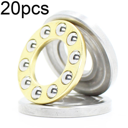 20pcs 3x8x3.5mm Plane Thrust Ball ตลับลูกปืนทนอุณหภูมิสูงและโหลดสูง, F3-8M