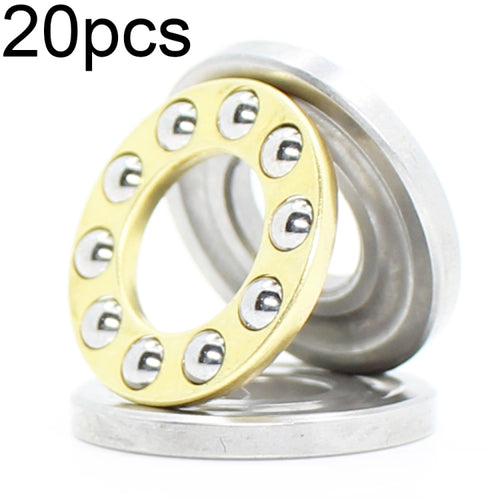 20pcs 3x8x3.5mm Plane Thrust Ball ตลับลูกปืนทนอุณหภูมิสูงและโหลดสูง, F3-8M