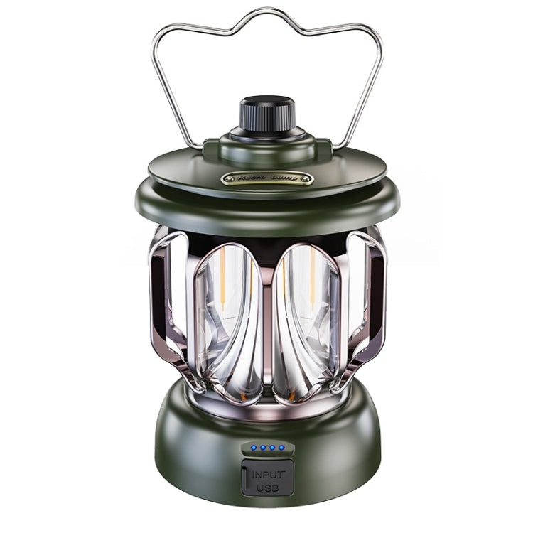 LH-B46 LED Retro Tent Light สะดวกชาร์จ USB ไฟตั้งแคมป์, LH-B46 White, LH-B46 Green, LH-B46 Black