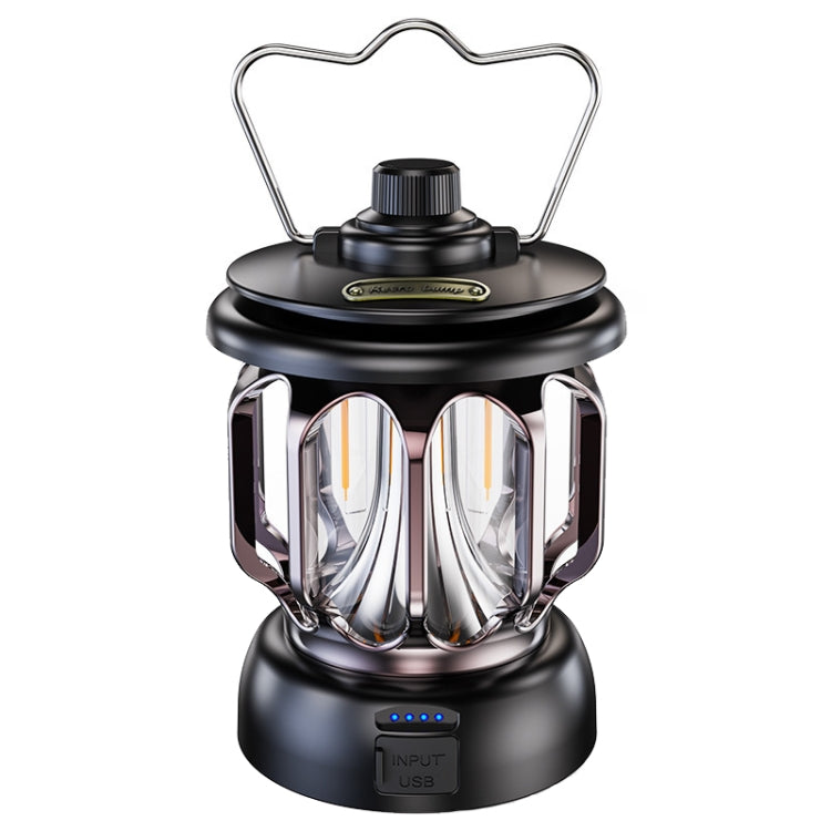 LH-B46 LED Retro Tent Light สะดวกชาร์จ USB ไฟตั้งแคมป์, LH-B46 White, LH-B46 Green, LH-B46 Black