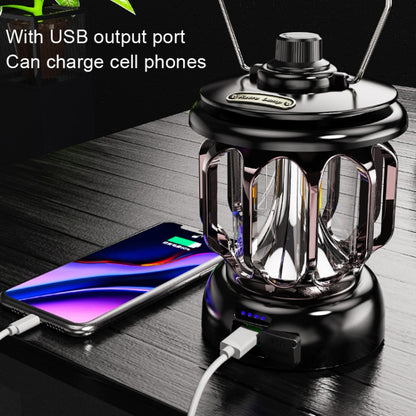 LH-B46 LED Retro Tent Light สะดวกชาร์จ USB ไฟตั้งแคมป์, LH-B46 White, LH-B46 Green, LH-B46 Black