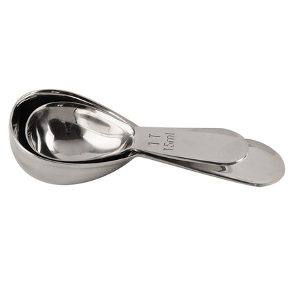 YG-MC12 304 ช้อนกาแฟสแตนเลสแบบหนา Scales Scaling Spoon, Small