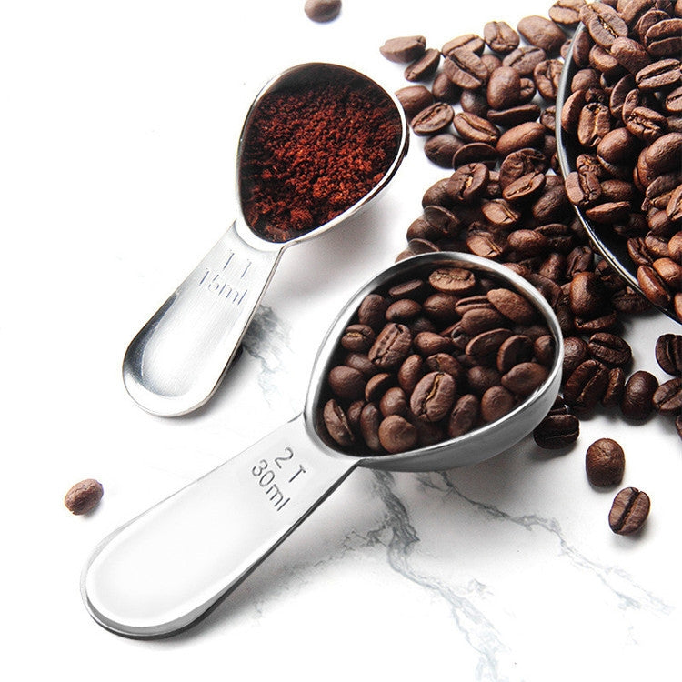 YG-MC12 304 ช้อนกาแฟสแตนเลสแบบหนา Scales Scaling Spoon, Small