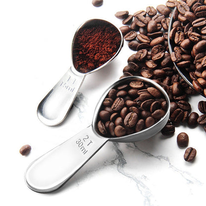 YG-MC12 304 ช้อนกาแฟสแตนเลสแบบหนา Scales Scaling Spoon, Small