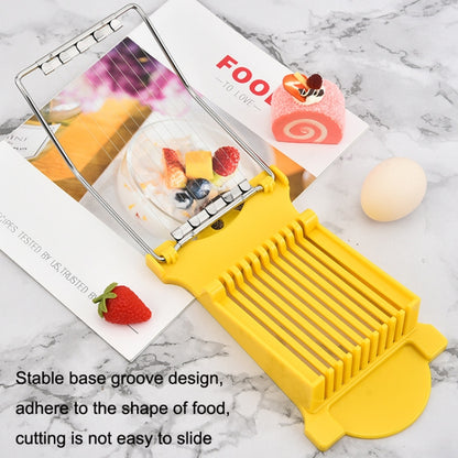 JA-958 2pcs Lunch Meat Ham Slicer เครื่องตัดผลไม้ในครัวเรือน Banana Sliced Kitchen Egg Cutter, JA-958 Ham Slicer (White), JA-958 Ham Slicer (Yellow)