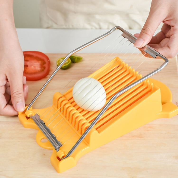 JA-958 2pcs Lunch Meat Ham Slicer เครื่องตัดผลไม้ในครัวเรือน Banana Sliced Kitchen Egg Cutter, JA-958 Ham Slicer (White), JA-958 Ham Slicer (Yellow)