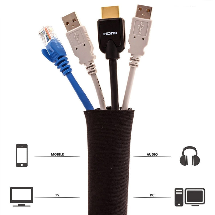 ชุดจัดการสายไฟปลอกสายเคเบิลพร้อมคลิปหนีบสายซิป, 5 In 1, 3 In 1 0.5m Kit, 4pcs Zipper Ties, 3 In 1 5m Kit