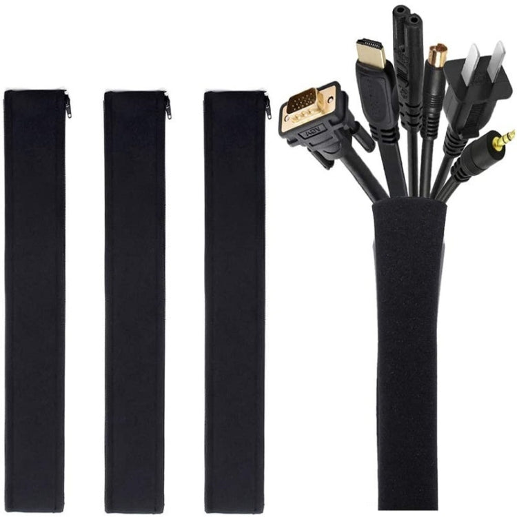 ชุดจัดการสายไฟปลอกสายเคเบิลพร้อมคลิปหนีบสายซิป, 5 In 1, 3 In 1 0.5m Kit, 4pcs Zipper Ties, 3 In 1 5m Kit