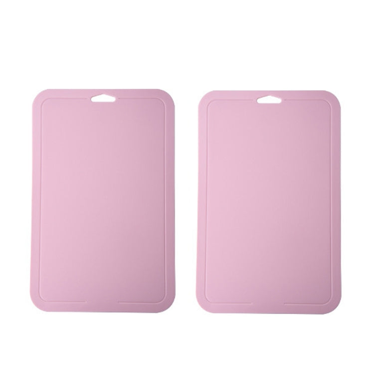 2 ชิ้นเด็กเสริมเขียงผลไม้และผักตัดกระดานพลาสติก, 2pcs Pink, 2pcs Green