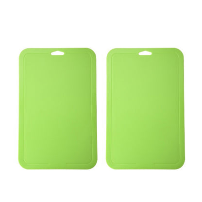 2 ชิ้นเด็กเสริมเขียงผลไม้และผักตัดกระดานพลาสติก, 2pcs Pink, 2pcs Green